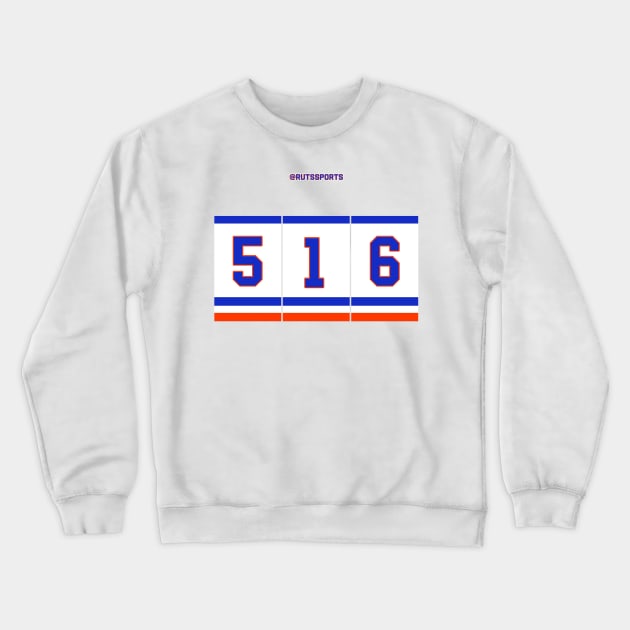 Rep Your Area Code (NYI 516) Crewneck Sweatshirt by RUTSSports